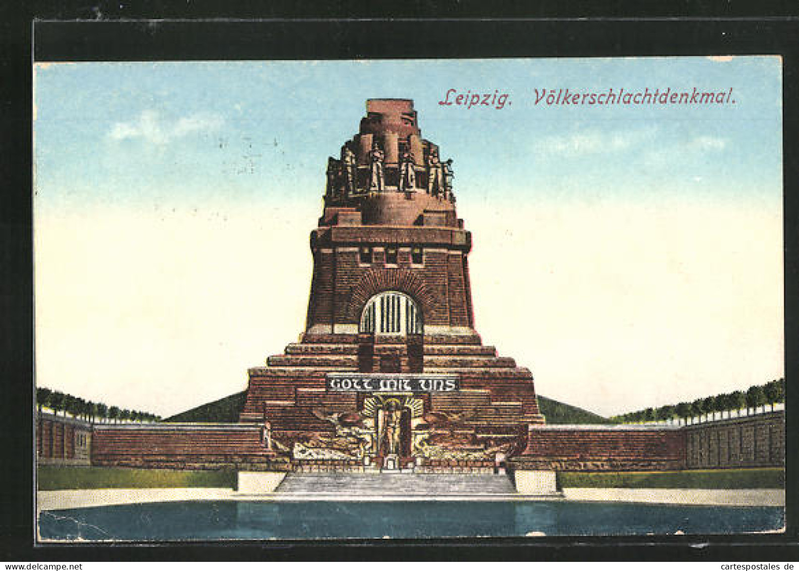 AK Leipzig, Völkerschlachtdenkmal, Vorderansicht  - Monuments