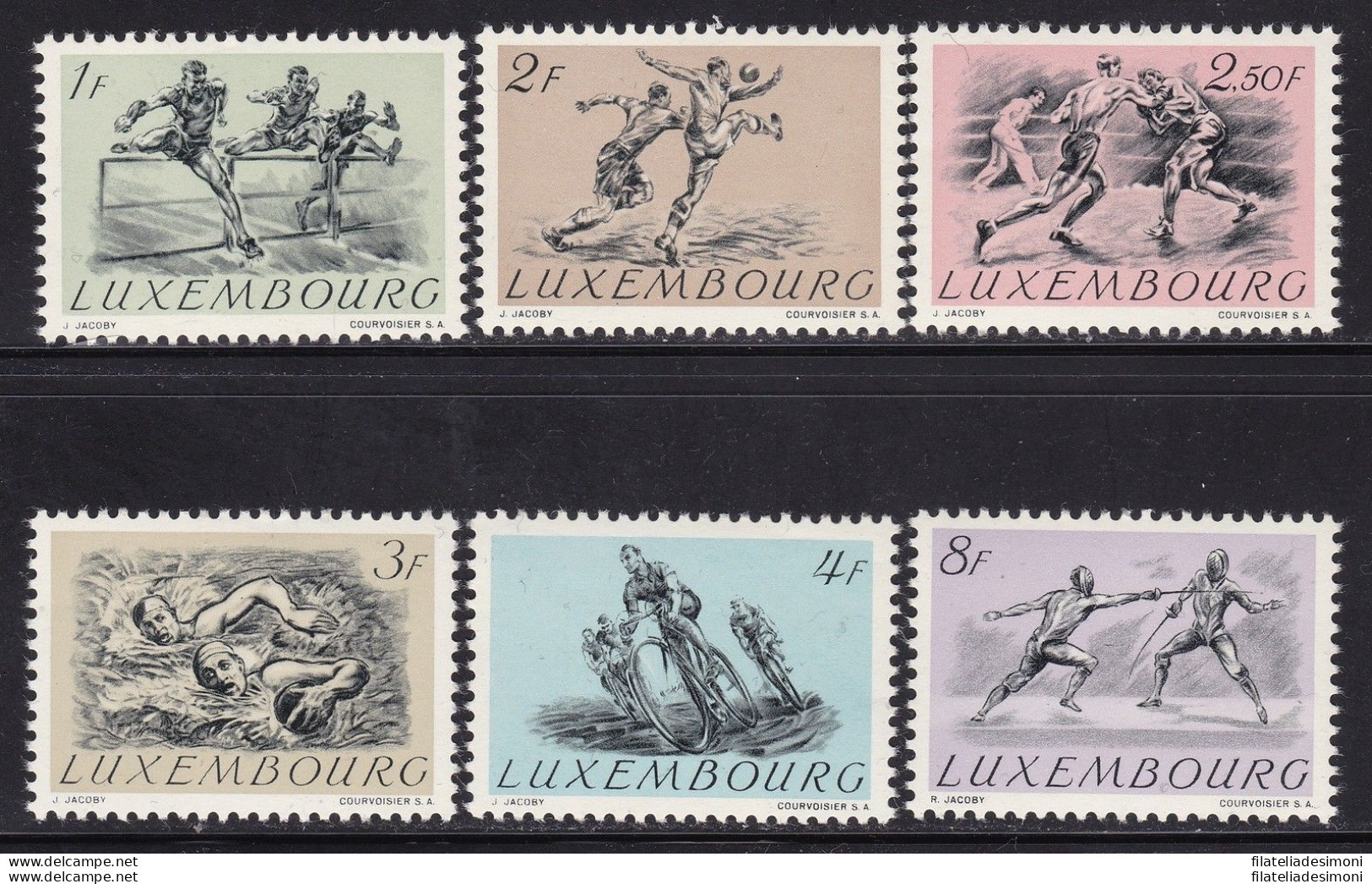 1952 LUSSEMBURGO  - N° 455/460 6 Valori  MNH/** - Altri & Non Classificati