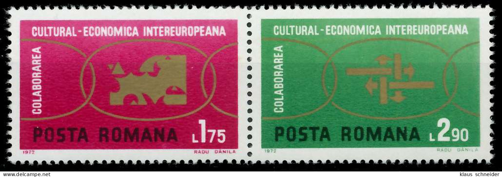 RUMÄNIEN 1972 Nr 3020 Und 3021 Postfrisch WAAGR PAAR S21BDC6 - Unused Stamps