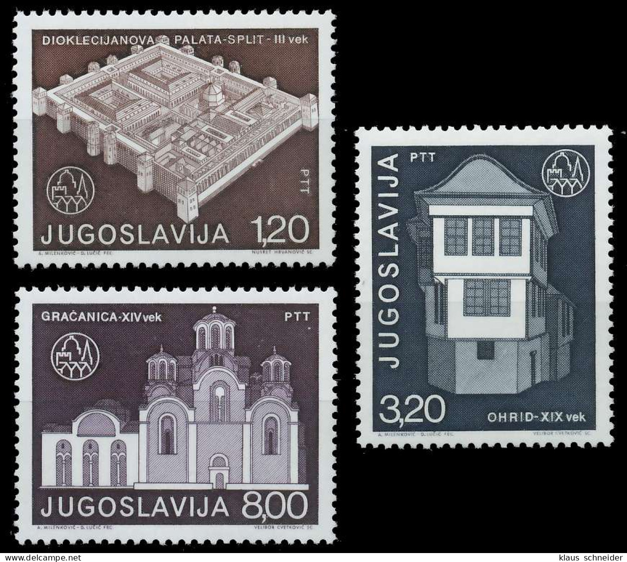 JUGOSLAWIEN Nr 1627-1629 Postfrisch S21C222 - Blocks & Sheetlets