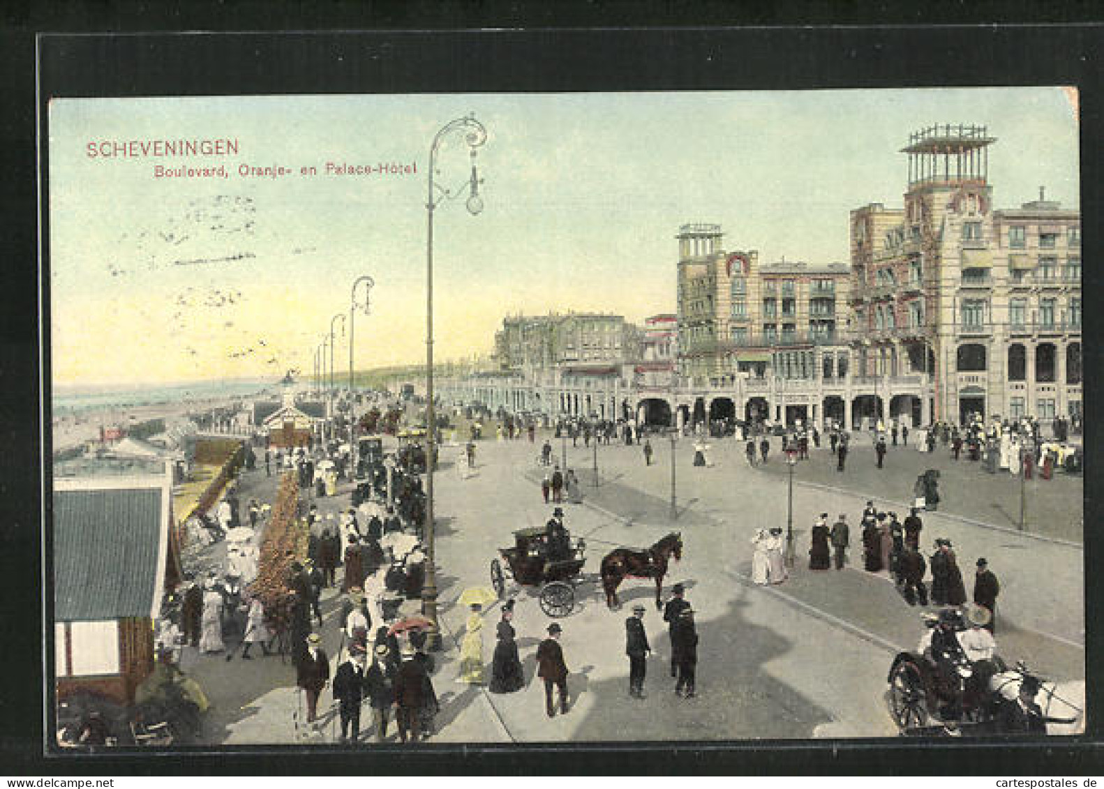 AK Scheveningen, Boulevard, Oranje- En Palace-Hotel  - Scheveningen