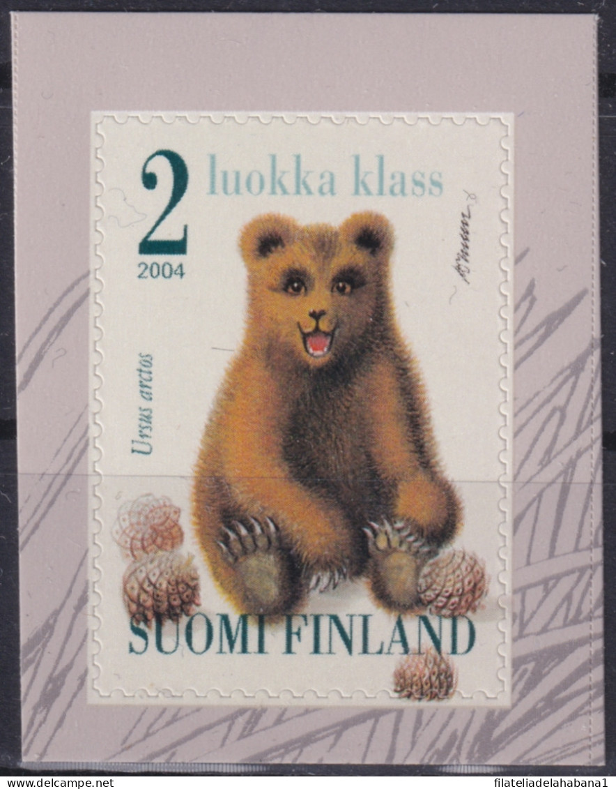 F-EX49253 FINLAND SUOMI MNH 2004 BEAR TOY ADHESIVE.  - Beren