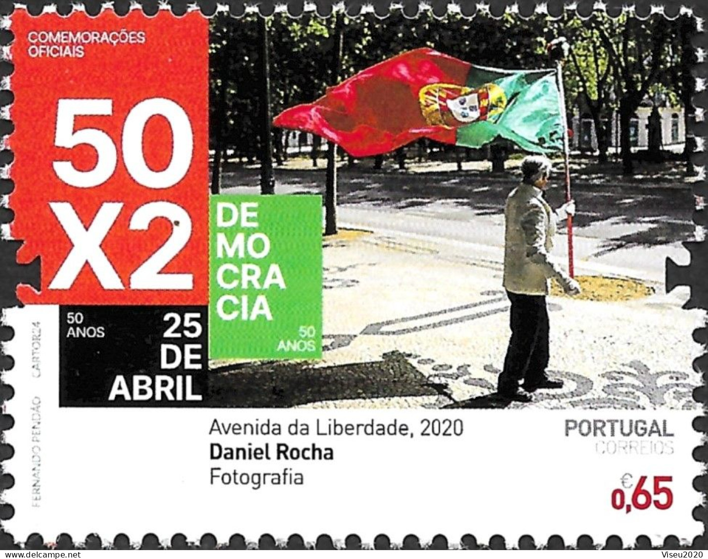 Portugal 2024 - 50 Anos Do 25 De Abril De 1974 - Selos Do Bloco - Nuovi