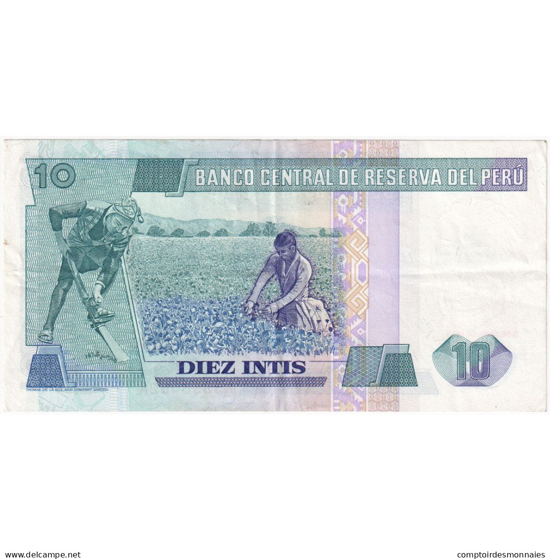 Pérou, 10 Intis, 1985, 1985-04-03, KM:128, SPL - Peru