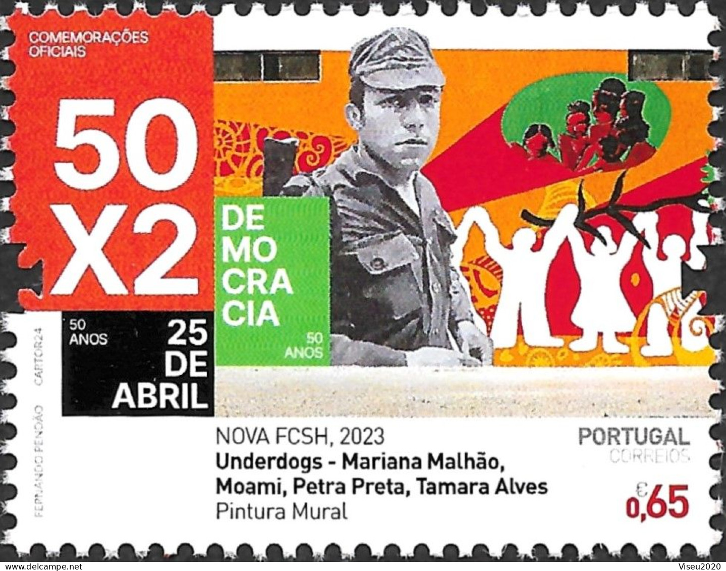 Portugal 2024 - 50 Anos Do 25 De Abril De 1974 - Selos Do Bloco - Nuovi