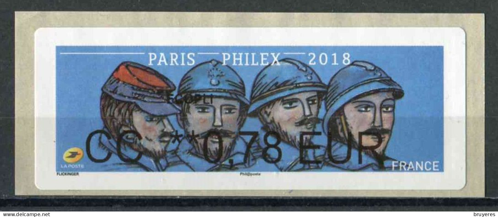 Timbre De Distributeur De 2018 "ECOPLI CC **0,78 EUR - PARIS  PHILEX 2018" - 2010-... Vignette Illustrate