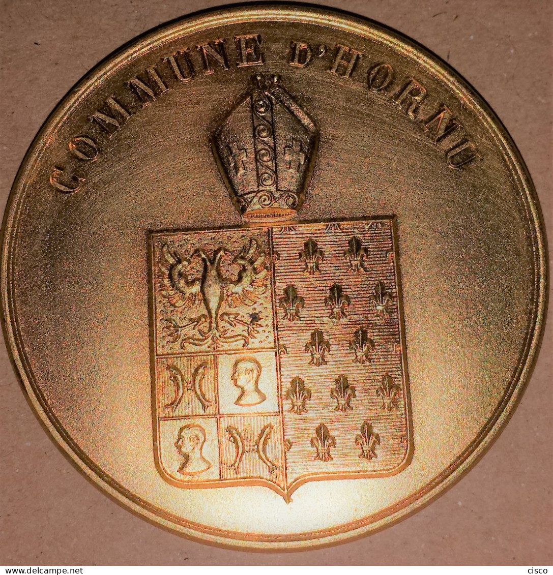 BELGIQUE  Commune De HORNU (Borinage - Hainaut) - Médaille Souvenir - Gettoni Di Comuni