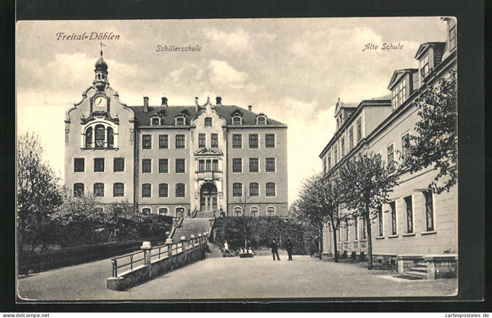 AK Freital-Döhlen, Schillerschule Und Alte Schule  - Freital