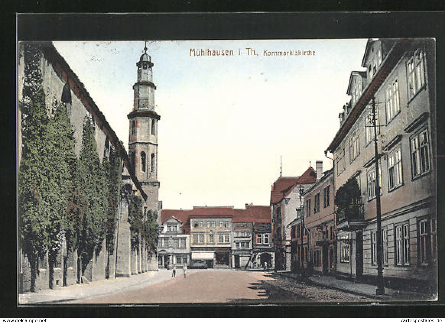AK Mühlhausen I. Th., Ansicht Der Kornmarktskirche  - Mühlhausen