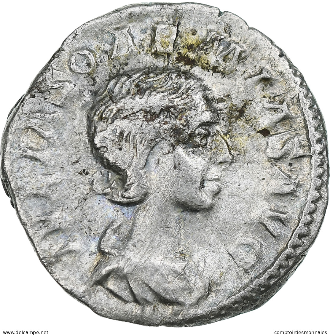 Julia Soaemias, Denier, 218-222, Rome, Argent, TTB, RIC:241 - La Dinastia Severi (193 / 235)
