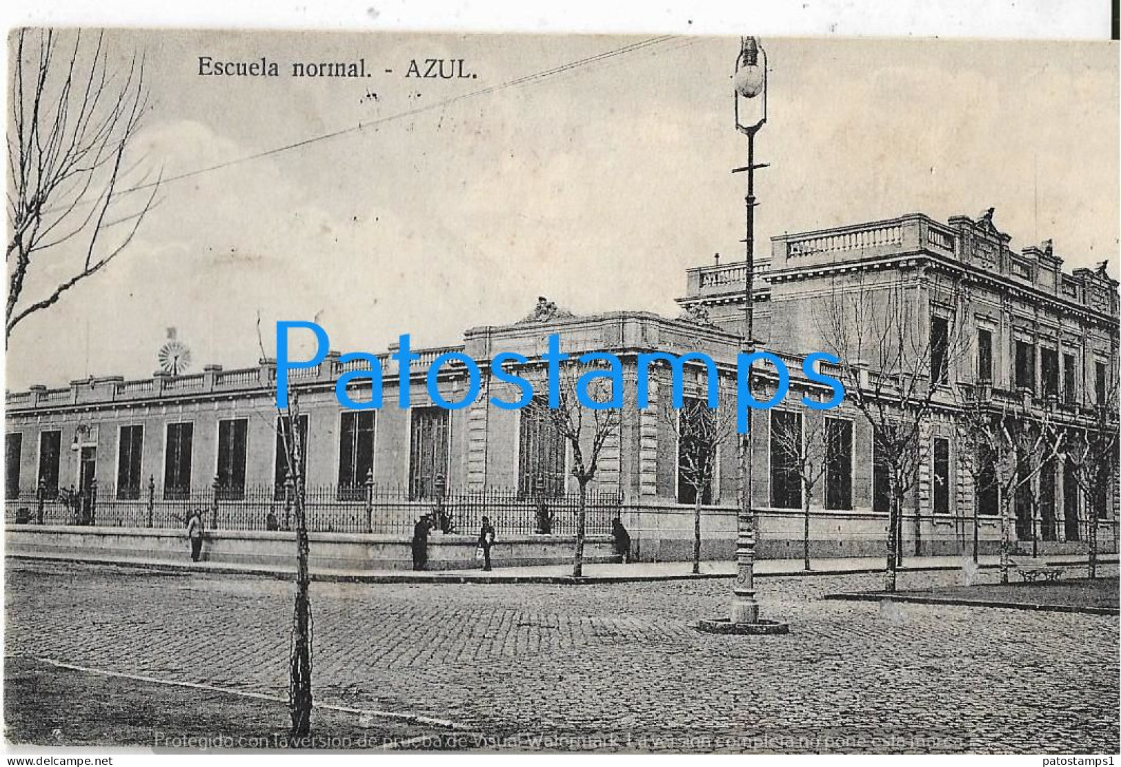 226734 ARGENTINA BUENOS AIRES AZUL SCHOOL ESCUELA NORMAL POSTAL POSTCARD - Argentinien