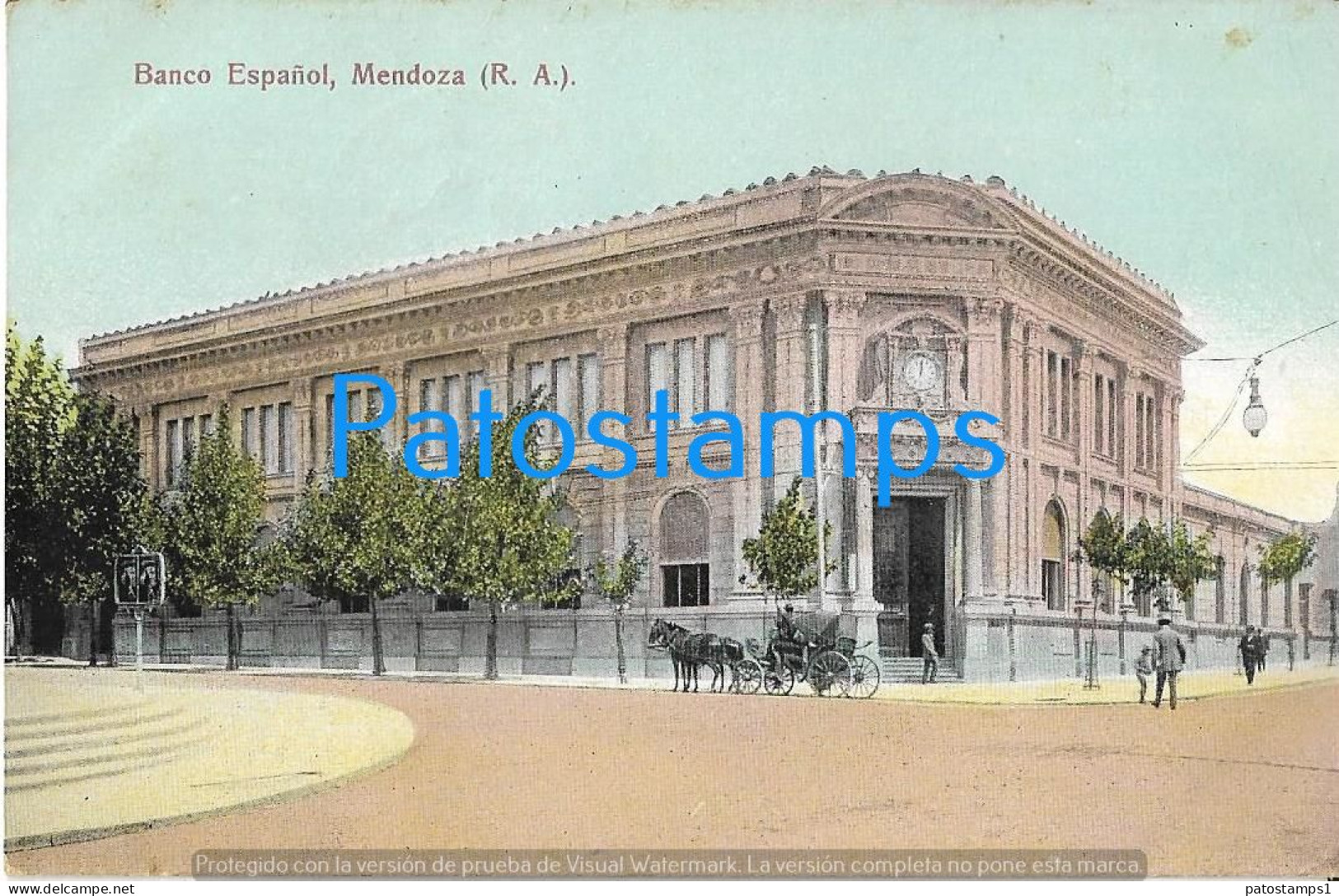 226738 ARGENTINA MENDOZA BANK BANCO ESPAÑOL POSTAL POSTCARD - Argentina