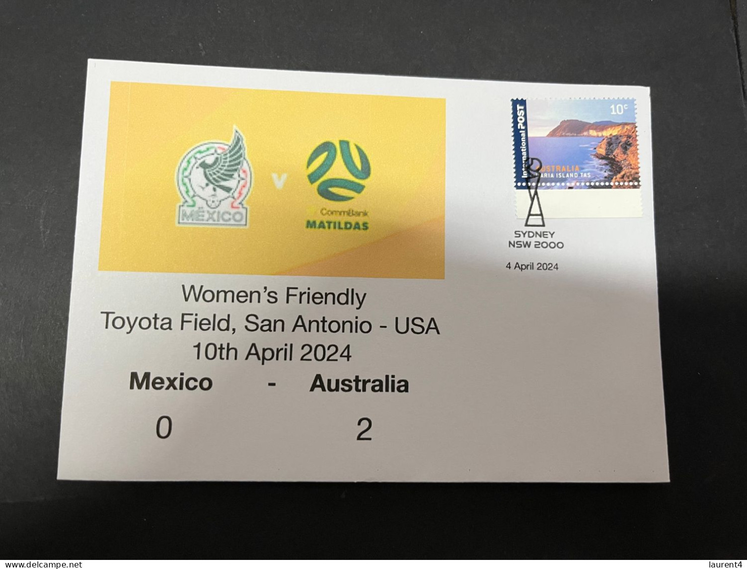 11-4-2024 (1 Z 3) Mexico (0) V Australia (2) - Football Women's Friendly In San Antonio (USA) 10-4-2024 - Altri & Non Classificati