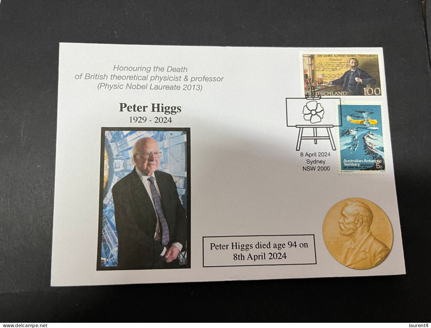 11-4-2024 (1 Z 37) Death Of British Physic Nobel Prize 2013 Laureate - Peter Higgs (8-4-2024 Aged 94) - Premio Nobel
