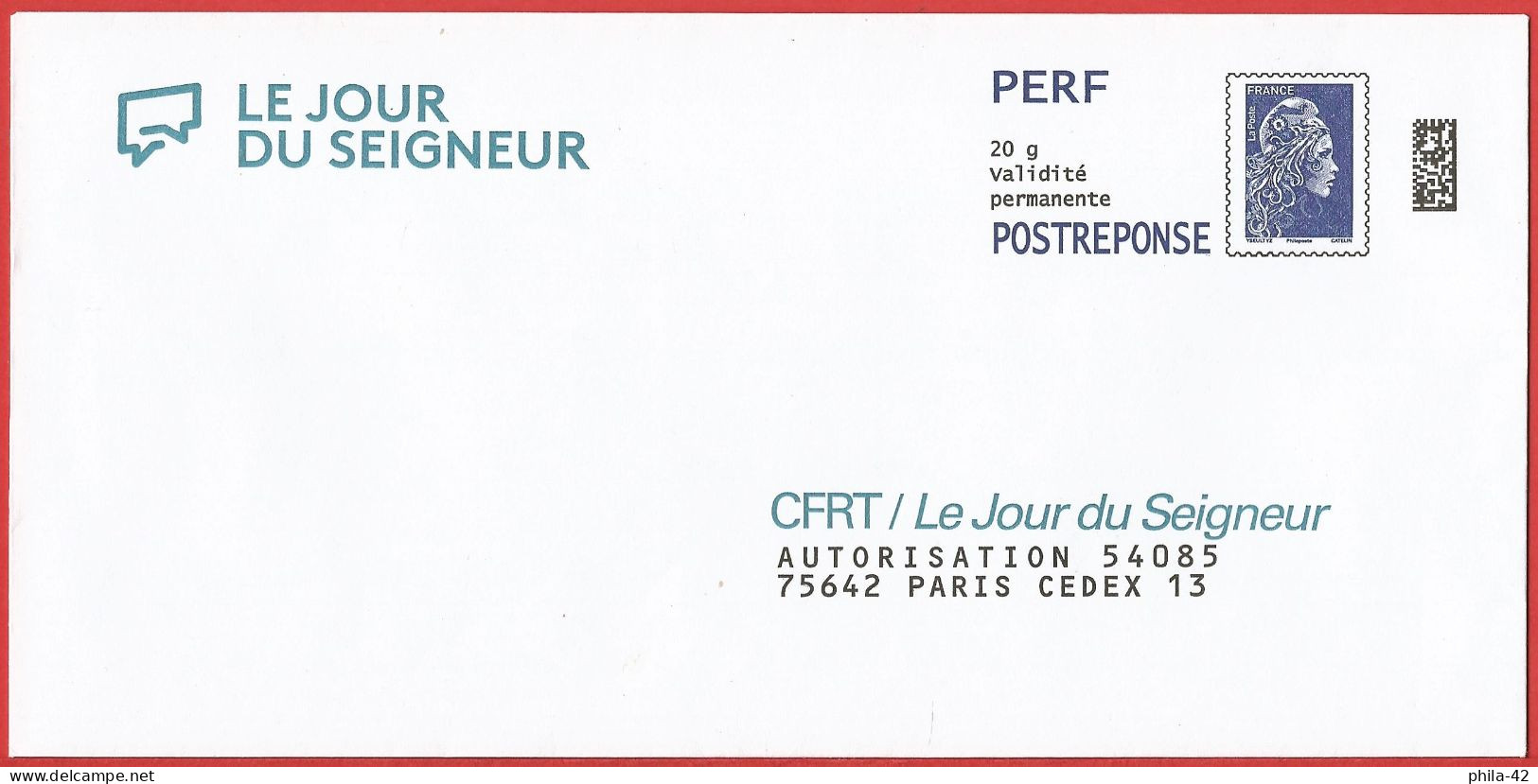 France 2023 - PAP - Marianne L'Engagée - Le Jour Du Seigneur - Prêts-à-poster:reply
