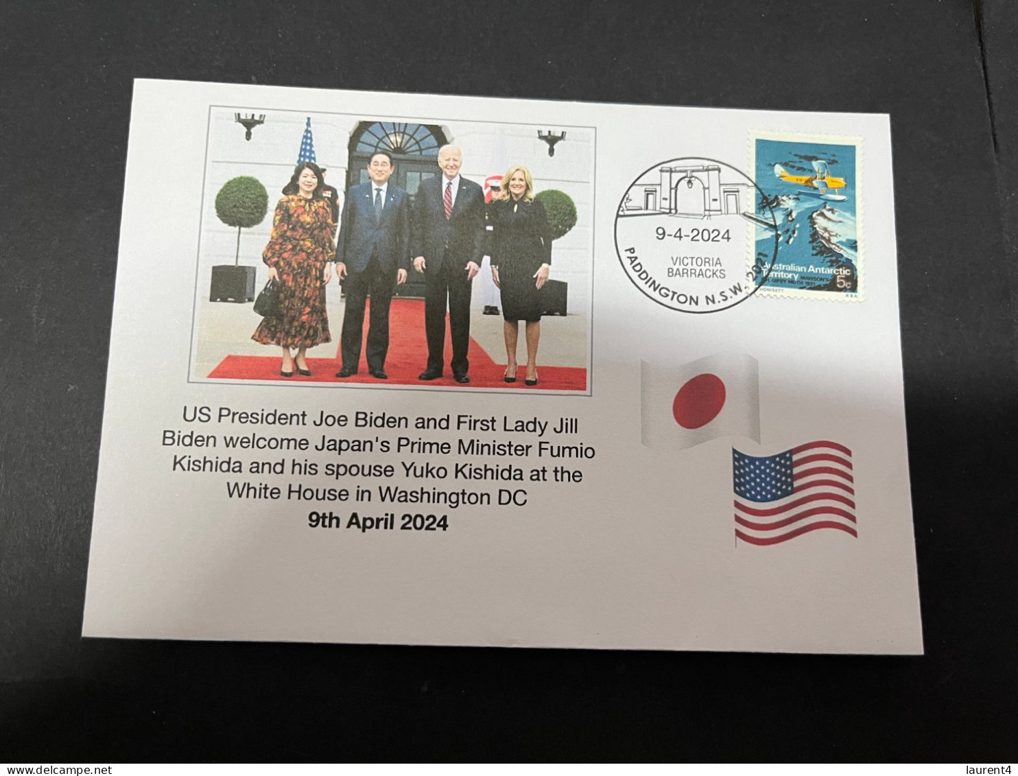 11-4-2024 (1 Z 37) Japan Prime Minister Fumio Kishida And Wife Visit To USA & Meet Joe Biden - 9th April 2024 - Militaria