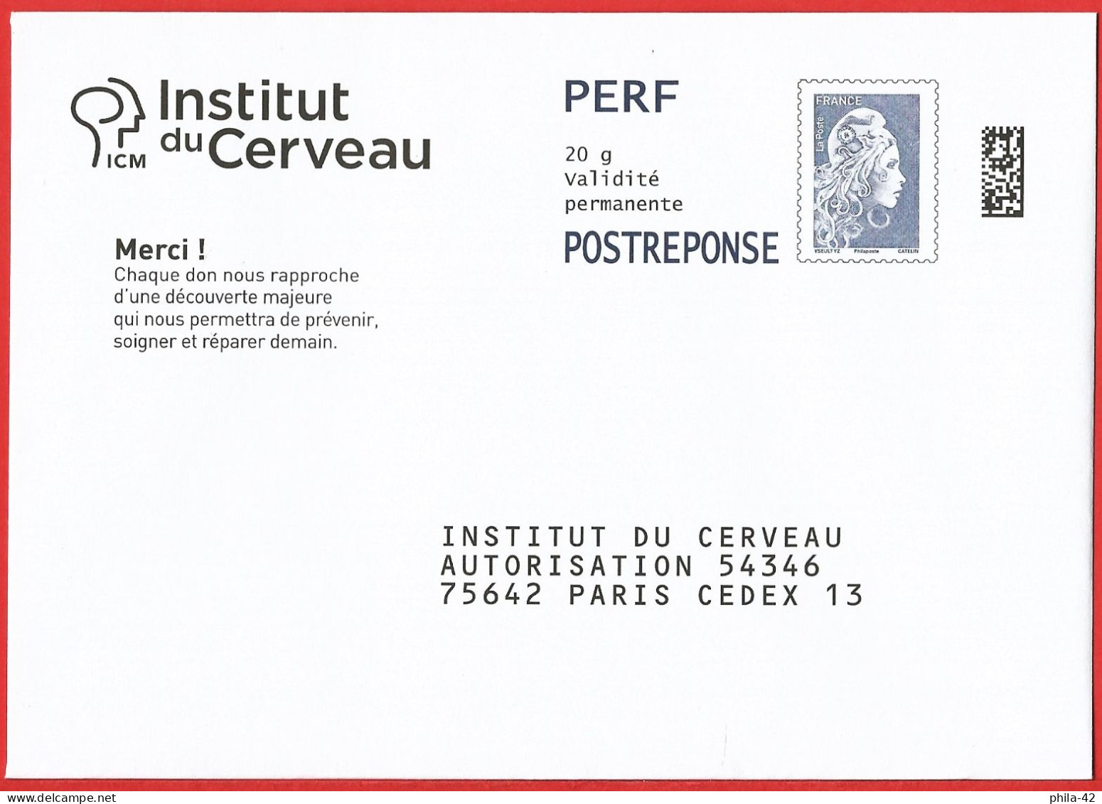 France 2023 - PAP - Marianne L'Engagée - Institut Du Cerveau - PAP : Risposta