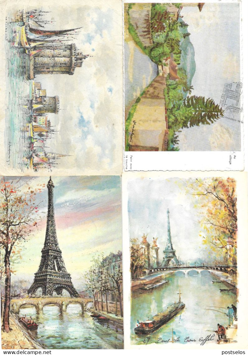 Monumentos E Paisagens  França - Watercolours