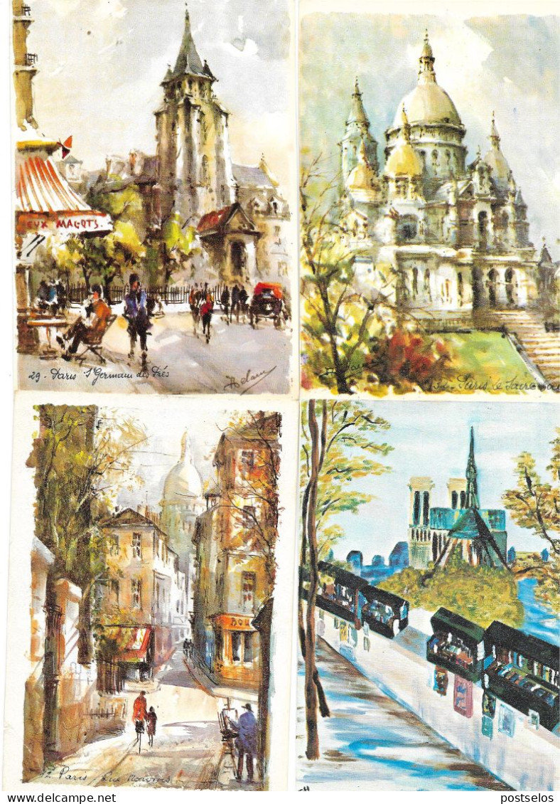 Monumentos E Paisagens  França - Watercolours