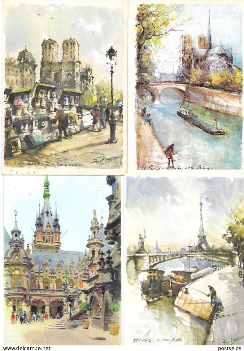 Monumentos E Paisagens  França - Aquarelles