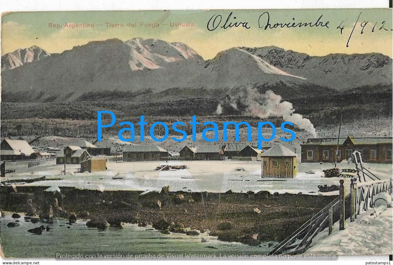 226747 ARGENTINA TIERRA DEL FUEGO USHUAIA VISTA PARCIAL POSTAL POSTCARD - Argentinië