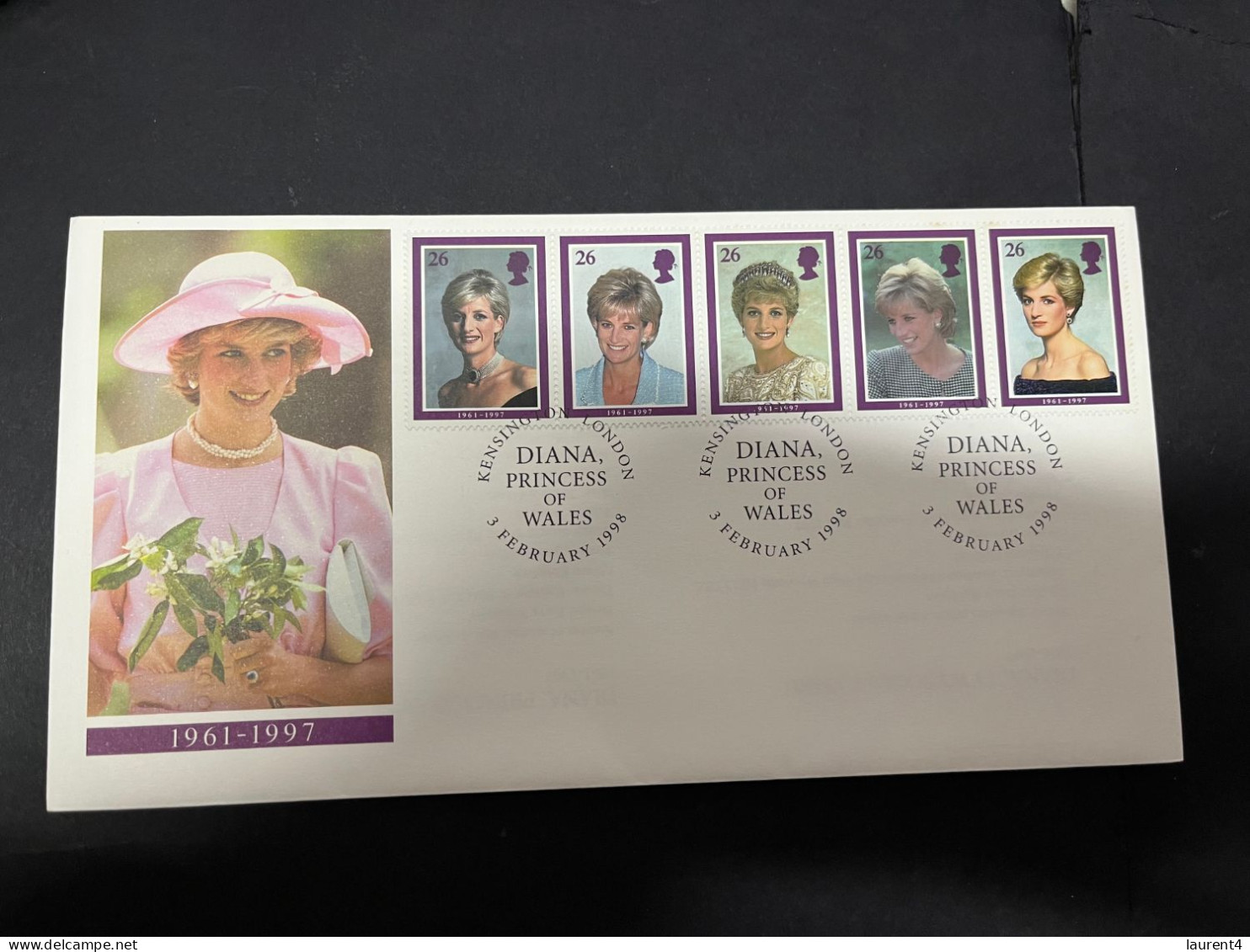 11-4-2024 (1 Z 39) 1 FDC - Princess Diana - 1961-1997 (UK) - Case Reali