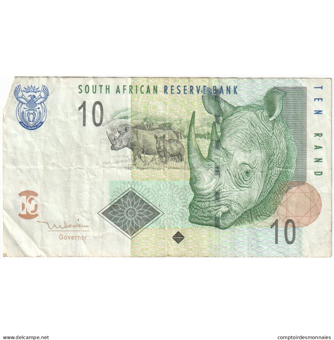 Afrique Du Sud, 10 Rand, KM:123a, TTB - Afrique Du Sud