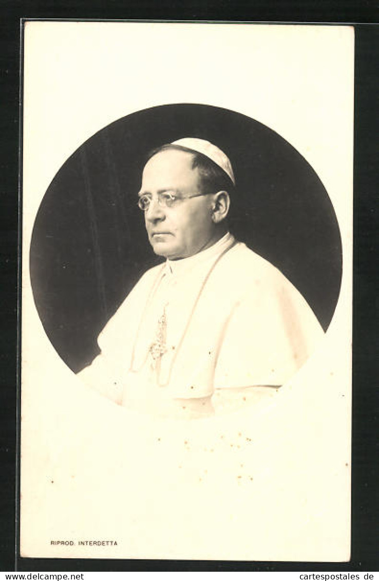 AK Papst Pius XI. Im Profil  - Popes