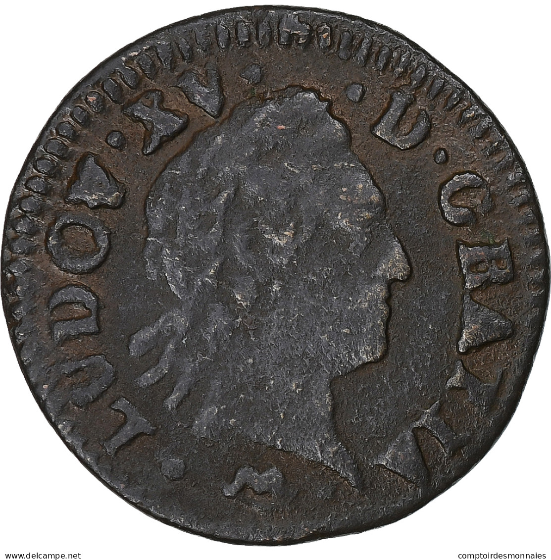 France, Louis XV, Liard à La Vieille Tête, 1772, Montpellier, Cuivre, TB+ - 1715-1774 Lodewijk XV