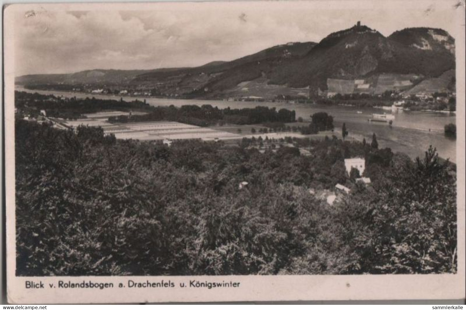 61408 - Königswinter - Und Drachenfels Vom Rolandsbogen - Ca. 1955 - Koenigswinter