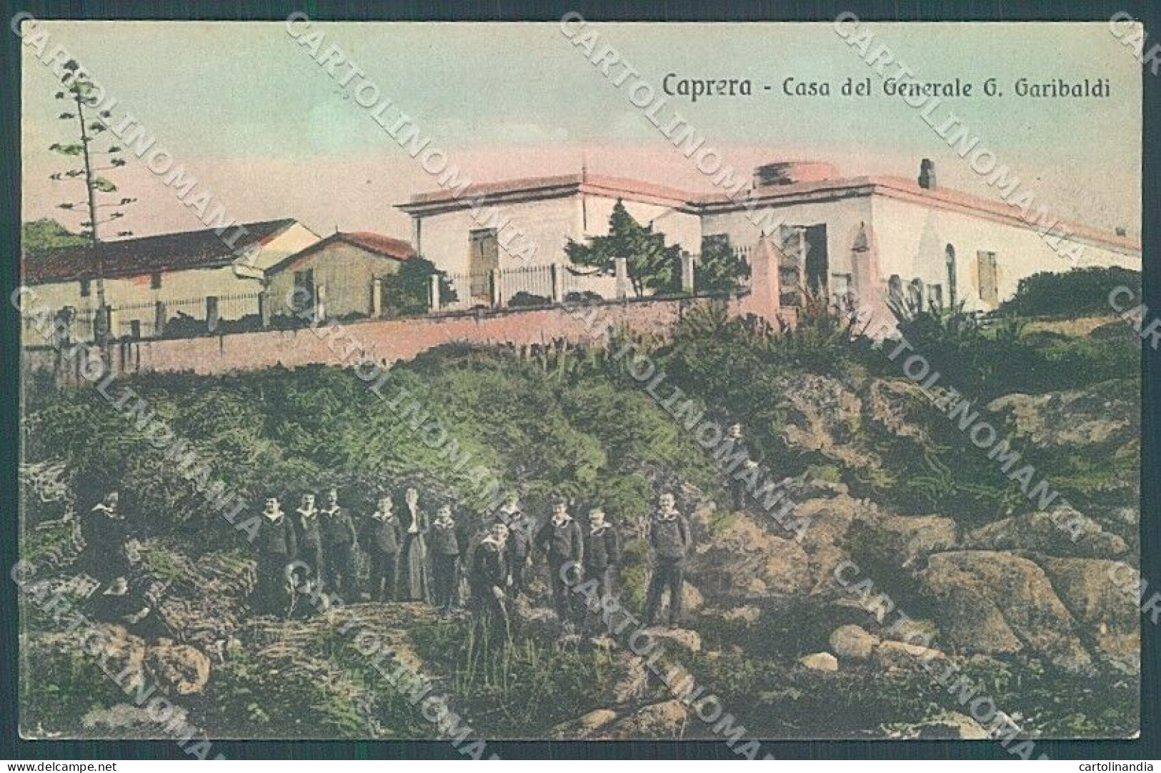 Sassari Caprera Casa Generale Garibaldi Cartolina JK4473 - Sassari