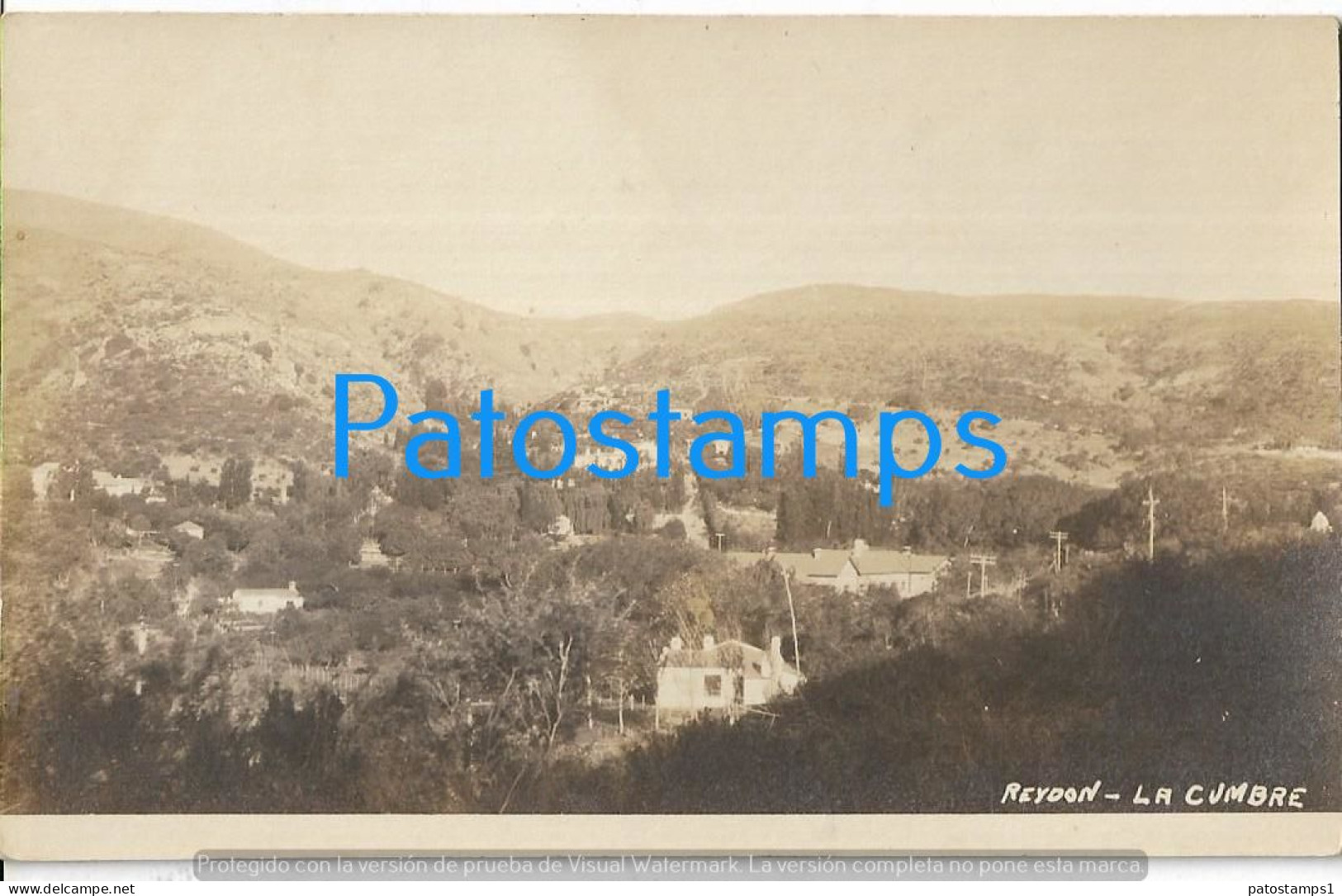 226789 ARGENTINA CORDOBA LA CUMBRE REYDON VISTA PANORAMICA POSTAL POSTCARD - Argentinien