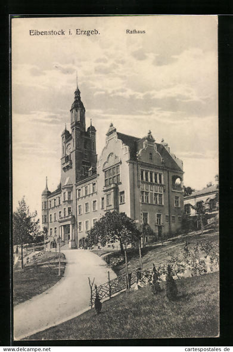 AK Eibenstock I. Erzgeb., Rathaus  - Eibenstock