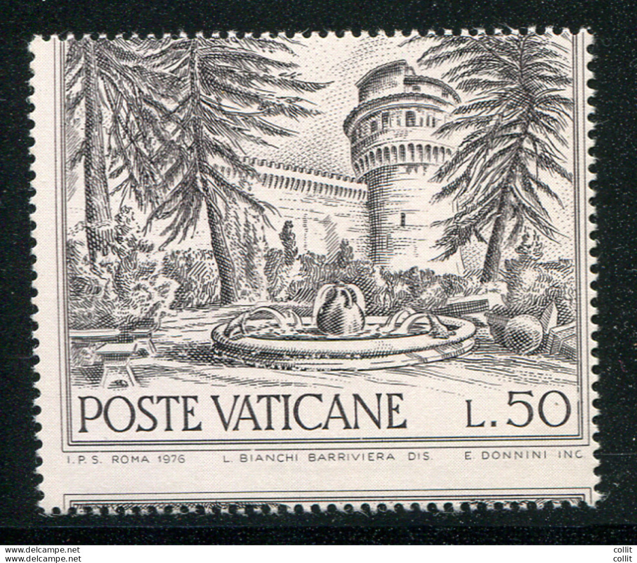 Fontane '76 L.50 Varietà Dentellatura Spostata - Unused Stamps