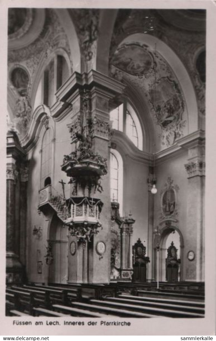 35973 - Füssen - Inneres Der Pfarrkirche - 1957 - Fuessen