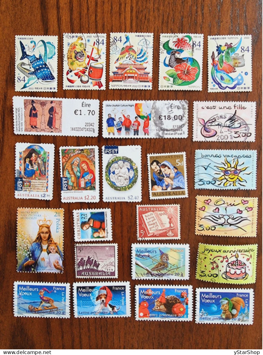 Worldwide Stamp Lot - Used - Christmas And Culture - Kilowaar (max. 999 Zegels)
