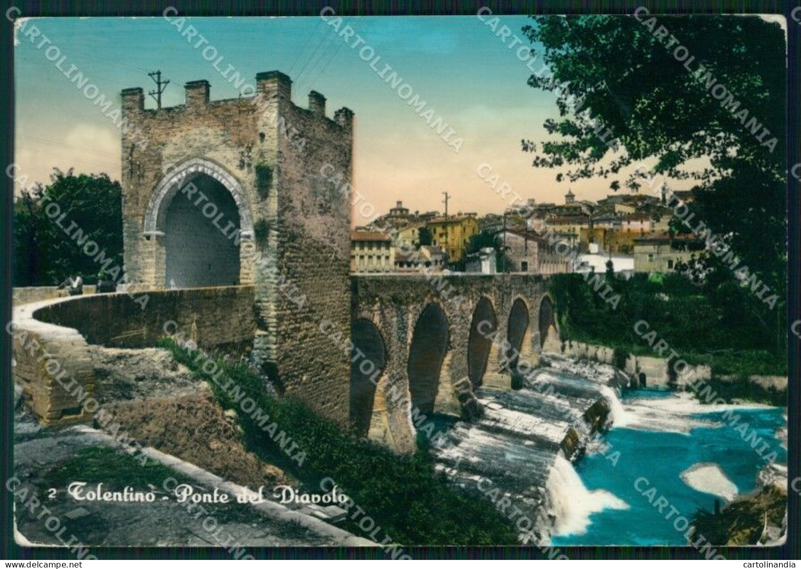 Macerata Tolentino PIEGHE Foto FG Cartolina KF1951 - Macerata