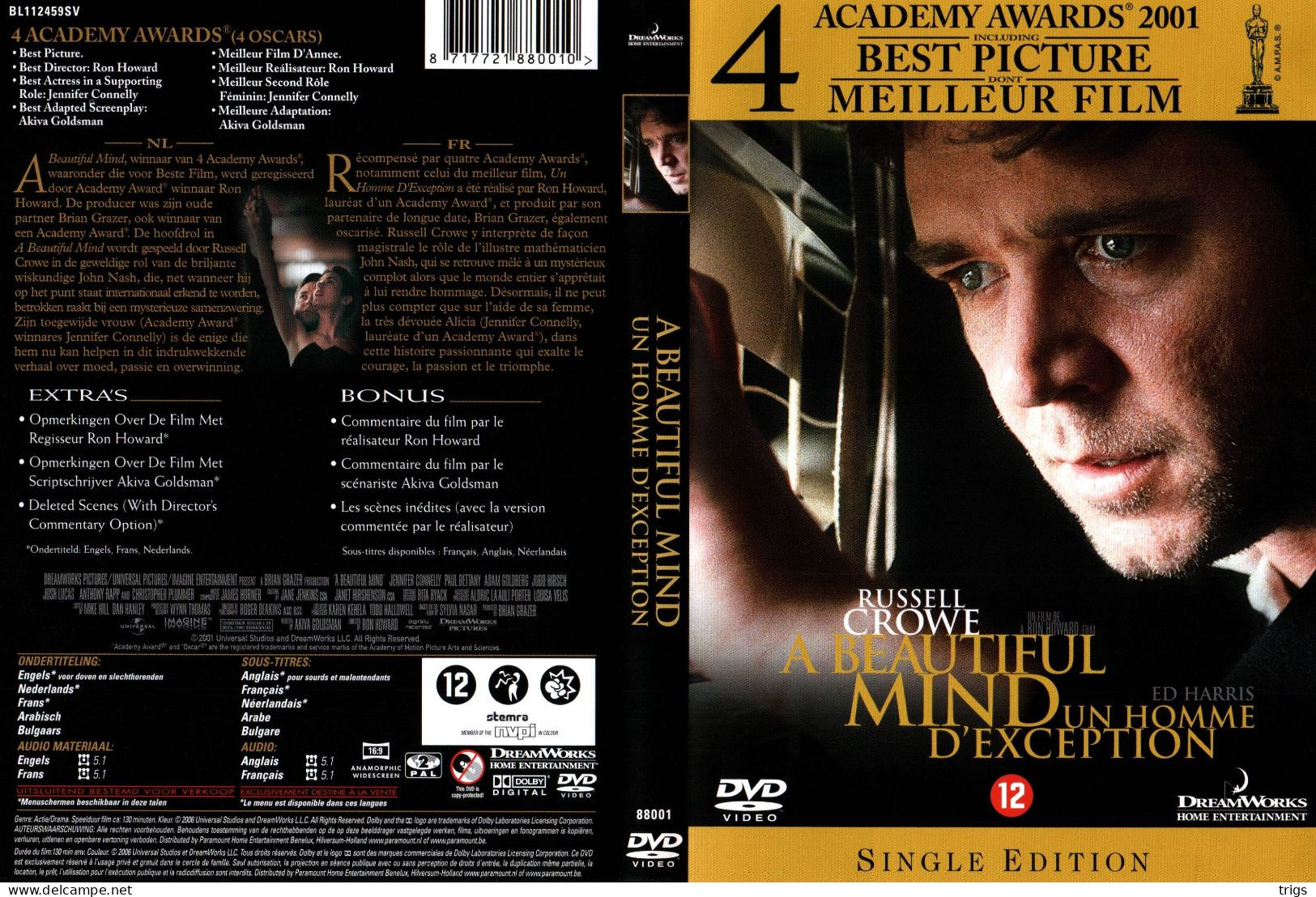 DVD - A Beautiful Mind - Drame