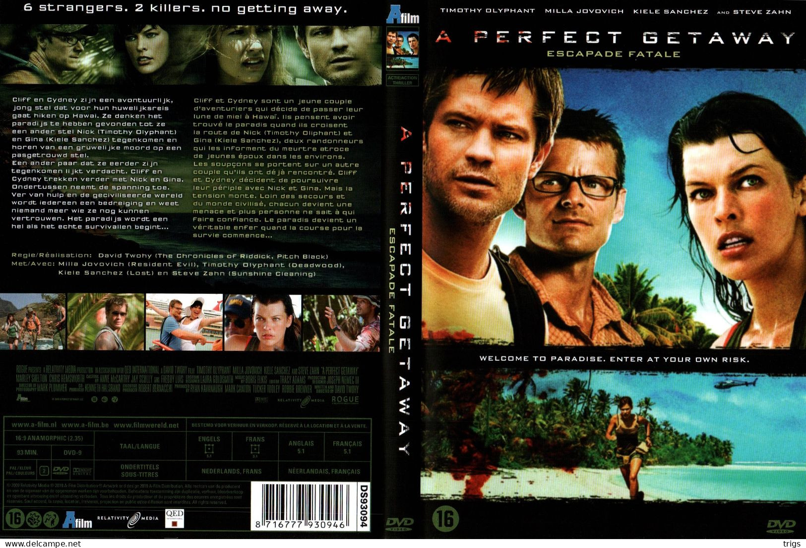 DVD - A Perfect Getaway - Policíacos