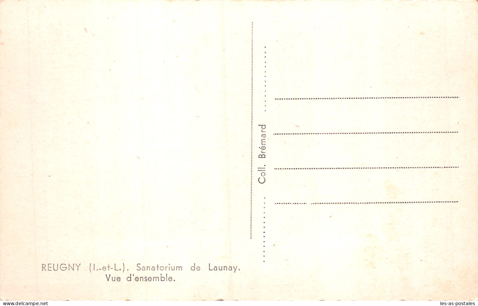 37 REUGNY SANATORIUM DE LAUNAY - Reugny