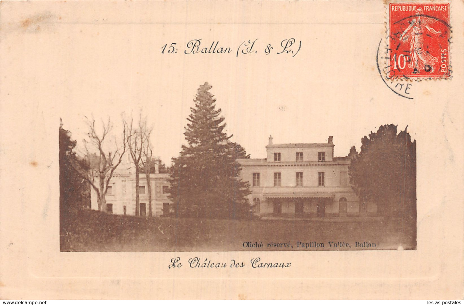 37 BALLAN LE CHÂTEAU DES CARNAUX - Ballan-Miré