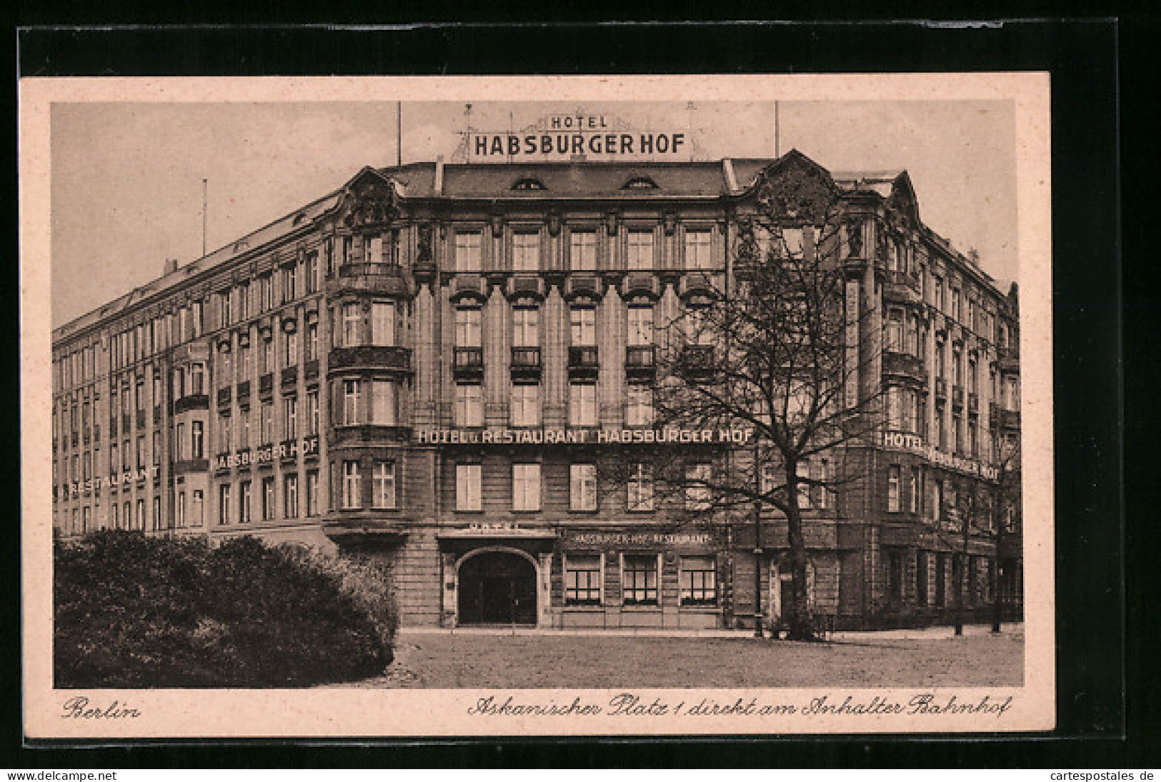 AK Berlin-Kreuzberg, Hotel Habsburger Hof, Askansicher Platz 1  - Kreuzberg