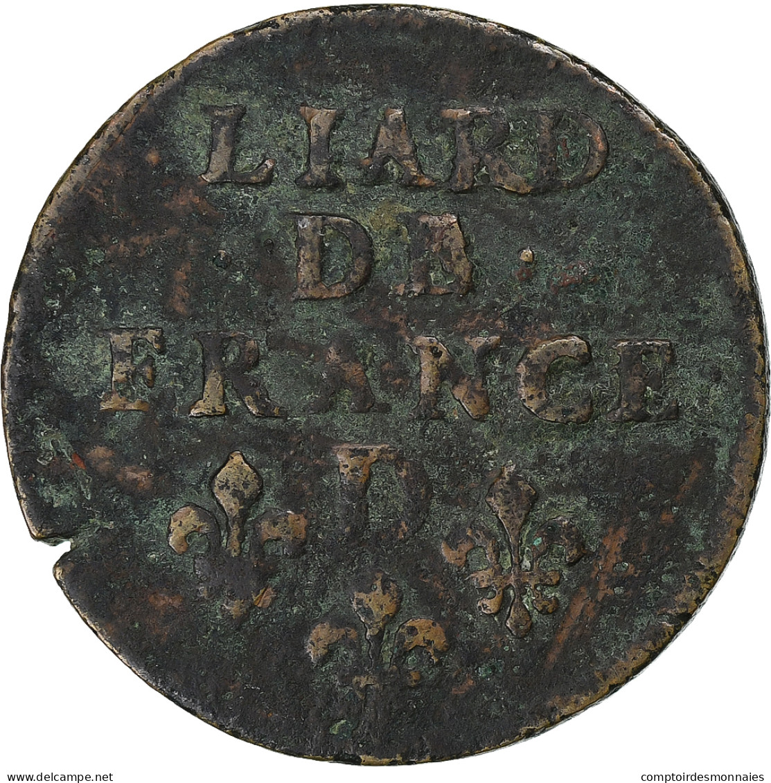 France, Louis XIV, Liard, 1655, Vimy, Cuivre, TB+, Gadoury:80 - 1643-1715 Ludwig XIV.