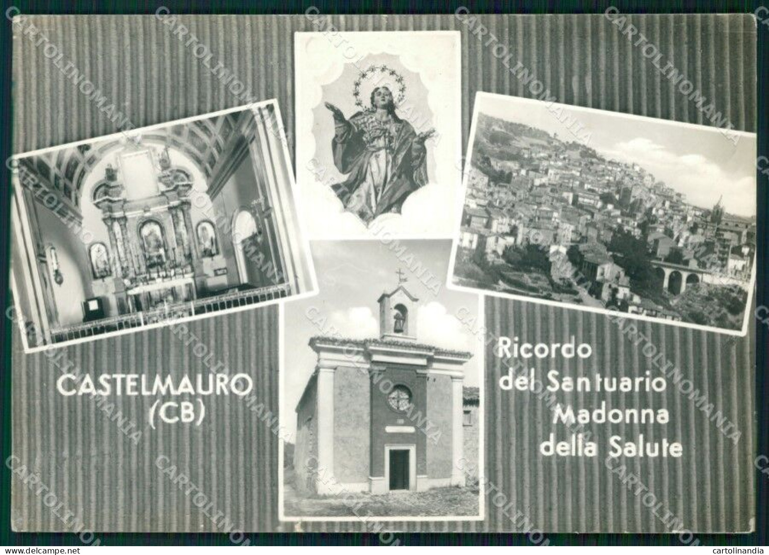 Campobasso Castelmauro Santuario STRAPPINO Foto FG Cartolina KF1913 - Campobasso