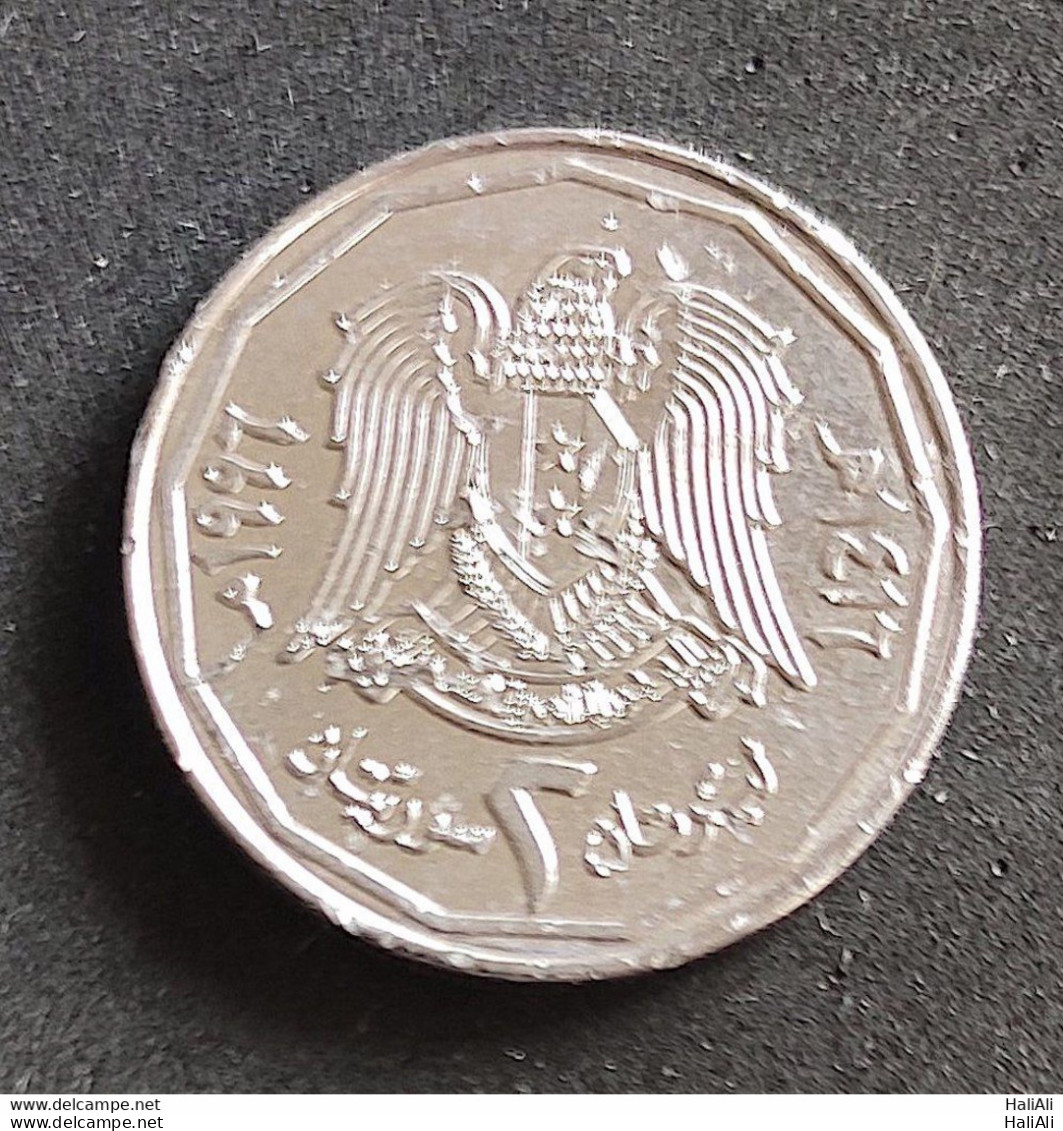 Coin Syria Moeda Síria 1997 2 Livres 1 - Syrie