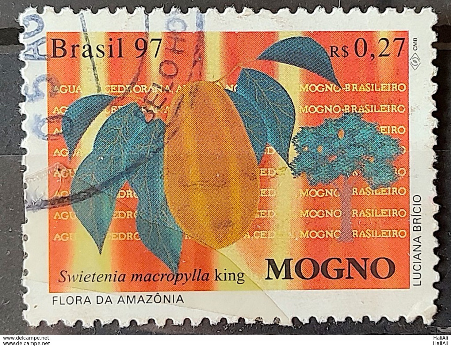 C 2035 Brazil Stamp Flora Of Amazonia Mahogany 1997 Circulated 2 - Usados