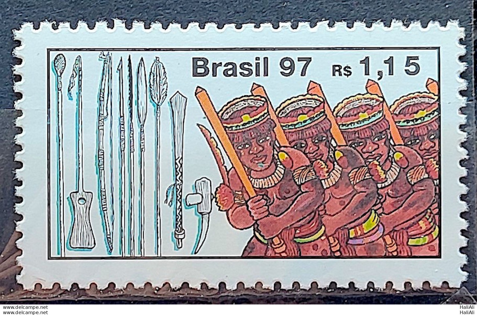 C 2029 Brazil Stamp Of The Brazil Stamp Culture Weapons Indian 1997 - Unused Stamps