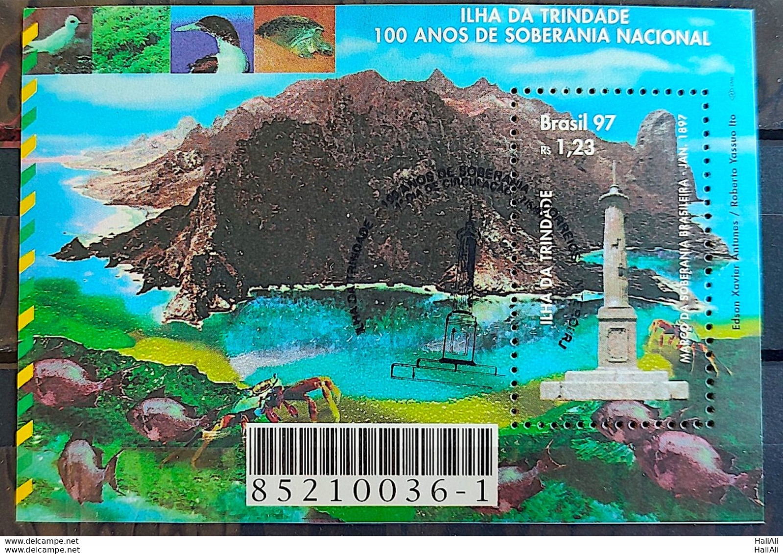 B 108 Brazil Stamp Island Of Trindade Fish Poultry Passers Caranguejo 1997 CBC RJ - Unused Stamps