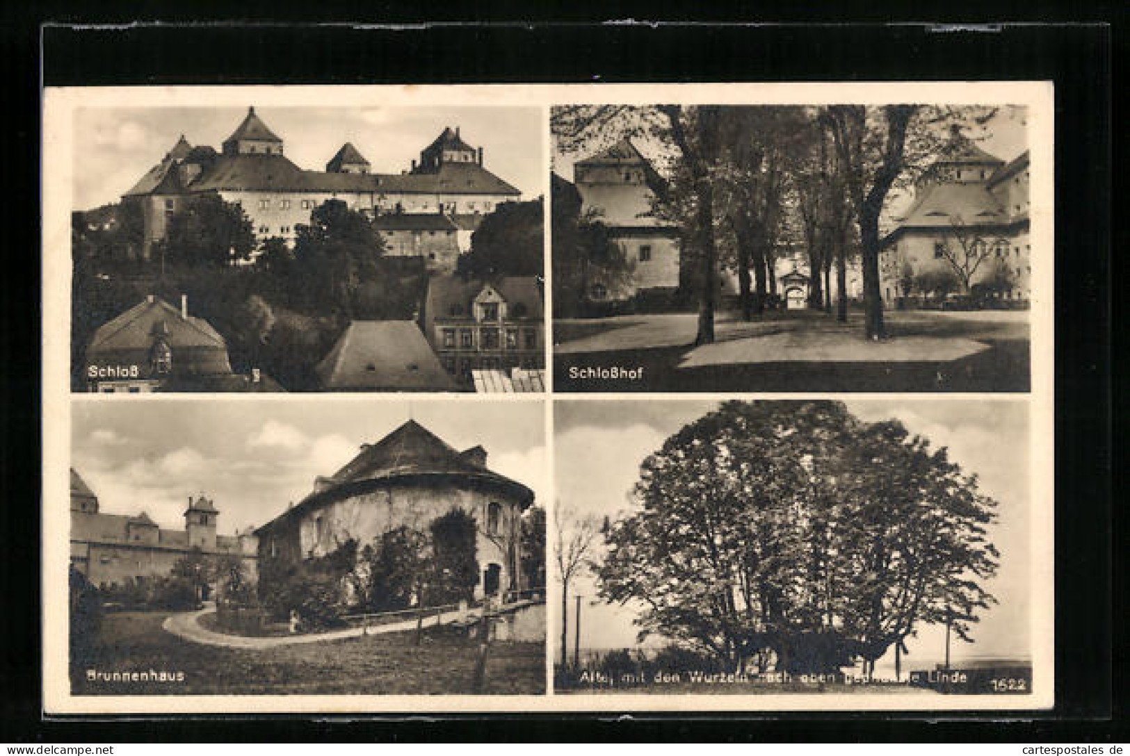 AK Augustusburg I. Erzgeb., Schloss, Schlosshof, Brunnenhaus  - Augustusburg