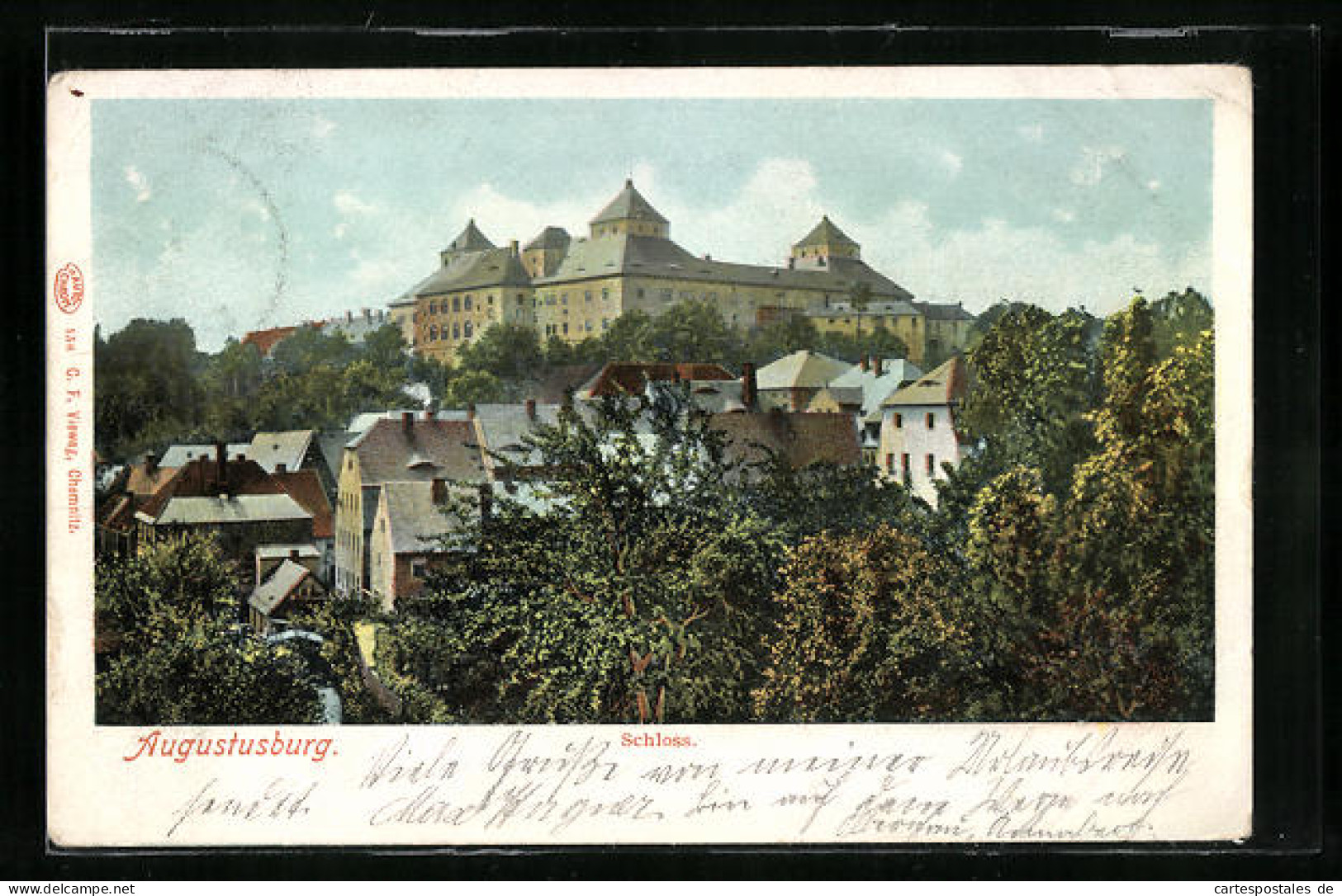 AK Augustusburg I. Erzgeb., Blick Zum Schloss  - Augustusburg